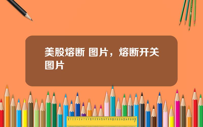 美股熔断 图片，熔断开关图片